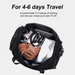 Arctic Hunter Travel Duffle Bag for Men 40L Foldable Hand Bag with Shoes Compartment 1680D Polyester Water/Wear Resistant Cabin Duffel Bag with Multiple Pockets for Weekend Travel Office, Black - Image 4