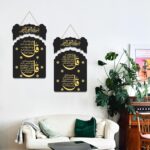 Decor Smart Qul Surahs Islamic Wall Hanging | Black & Gold Arabic Calligraphy Metal Wall Art | Handcrafted Spiritual Quranic Decorative Accent for Home Masjid or Office Interiors (DWA_9220) - Image 5