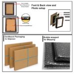 Hawai Khwaja Ajmer Sharif Kaaba Gate Islamic Wall Decor Synthetic Wood Photo Frame for Home Office Prayer Room, 36x26x2cm, SFDI512_PRNT_BLK - Image 7