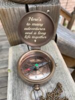Personalized Pocket Compass with 100 Years Calendar Brass Nautical Birthday Gift for Your lovedones - Image 3
