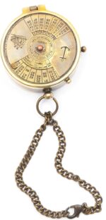 Personalized Pocket Compass with 100 Years Calendar Brass Nautical Birthday Gift for Your lovedones - Image 5