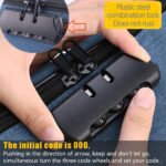 Blue Document Organizer Bag with 3 Layer Separation and Secure Combination Lock Waterproof Multilayer Travel File Organiser and Safe Pouch Bag for Certificates and Documents for Home Office - Image 7