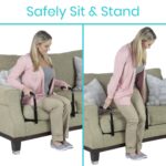 Vive Stand Assist - Mobility Standing Aid Rail for Couch & Chair - Assistance Handle For Patients, Elderly, Seniors & Disabled - Safety Grab Bar For Sitting, Sofa & Home - Adjustable & Portable Device - Image 3