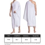 RBLISS CG Ihram Ehram Ahram for Men for Hajj and Umrah - 2 Towels(top and Bottom) New Dry Fast Microfiber Woven Technology - Image 3
