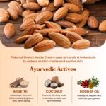 Pokonut Ayurvedic Stretch Mark Cream | Improves appearance of Fresh and Mature Stretch Marks | Infused with Hyaluronic Acid & Rosehip Oil | Natural and Cruelty-Free (50 gm, Pack of 1) - Image 3