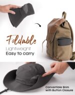 HSR Lightweight Breathable Stylish Summer Hat Cap for Men Women, UV Protection, Sun Protection Round Cap for Travel, Hiking, Gardning, Fishing for Men Women - Image 6