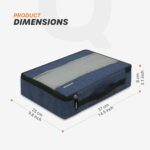 Cranique Packing Cubes for Travel Organizer, Storage Bag, Packing Bag for Clothes, Essential Pouch, Travel Organizer for Men & Women Pack of 3 (Cube1-Blue-Pack3) - Image 4