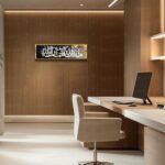 Craftnest Creations MashaAllah TabarakAllah Islamic Wall Art | 6x20 Inch Shiny Reflective Frame – Quran Arabic Calligraphy Canvas | Modern Muslim Home & Office Decor, Eid & Wedding Gift (Design 12) - Image 3