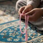 FAF Crystal Tasbeeh Manual Counter – 99 Islamic Prayer Beads | Tasbih for Muslims, Dhikr/Misbahah/Zikr Beads | Crystal Tasbeeh Mala for Men & Women, Ramadan & Eid Islamic Gift (Pink) - Image 4