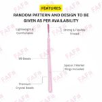 FAF Crystal Tasbeeh Manual Counter – 99 Islamic Prayer Beads | Tasbih for Muslims, Dhikr/Misbahah/Zikr Beads | Crystal Tasbeeh Mala for Men & Women, Ramadan & Eid Islamic Gift (Pink) - Image 6