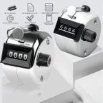 GLUN® Tally Counter, 4-Digit Metal Hand Finger Counter for Jaap Counter, Tasbeeh Counter, Counting, Knitting, Coaching Golf, Lap, Fishing (Pack of 1) - Image 3