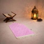 FAF Custom Baby Janamaz Prayer Mat | Customized Kids Islamic Prayer Rug for Boy & Girl (1 to 10) | Soft Thick Namaz Mat, Portable Travel Janemaaz | Mussalla for Home, Mosque, Hajj & Umrah (Pink) - Image 6