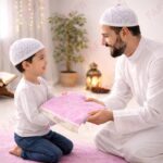 FAF Custom Baby Janamaz Prayer Mat | Customized Kids Islamic Prayer Rug for Boy & Girl (1 to 10) | Soft Thick Namaz Mat, Portable Travel Janemaaz | Mussalla for Home, Mosque, Hajj & Umrah (Pink) - Image 9