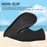 Water Shoes for Women Men Swim Barefoot Quick-Dry Adult Aqua Socks Non Slip Yoga Shoes Pool Camping Beach Accessories, 1-striped Black, 7.5-8.5 Women/6.5-7.5 Men - Image 3