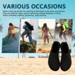 Water Shoes for Women Men Swim Barefoot Quick-Dry Adult Aqua Socks Non Slip Yoga Shoes Pool Camping Beach Accessories, 1-striped Black, 7.5-8.5 Women/6.5-7.5 Men - Image 5