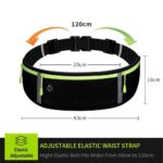 Running Belt, Fanny Pack for Women Men, Water Resistant Waist Pack, Runners Belt for Hiking Fitness Travel - Adjustable Running Pouch Phone Holder Accessories for iPhone Samsung - Image 5
