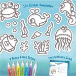 Imagimake DIY Jelly Stickers – Ocean | 3D Gel Stickers Craft Kit for Kids | Window, Bottle & Mug Decoration | Non-Toxic Glass Paints | Age 3+ - Image 3