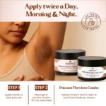 POKONUT Flawless Skin Combo-Pokonut Dark Patch Removal Cream With Turmeric & Niacinamide, 50G Pokonut Natural Stretch Mark Cream With Mulethi & Hyaluronic Acid, Dermatologically Tested (50 gm, Combo - Pack of 2) - Image 4