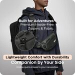 Supervek Waist Bag for Man Women - Premium Lightweight Water-Resistant Durable Fabric - Crossbody Chest Fanny Pack Pouch for Men Woman - Hip Belt Bags for Travel Hiking Festivals, Cycling & Outdoors - Image 6