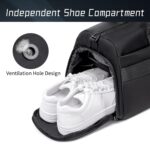 Arctic Hunter Duffle Bag for Travel Gym Nylon 30L Office Hand Bag for Men Women Multiple-Pocket Nylon Water-Repellent Sports Duffel Bag with Shoes Compartment & Detachable Shoulder Strap (Black) - Image 4