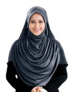 Mehar Hijab Stretchable Frilled Hijab Scarf for Muslim Women | Soft Polyester Stylish Hijab for Women & Teenagers Faeezah Hijab - Image 8