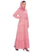 Premium Dubai Pattern Women's Burqa/Burkha for Any Occasion - Trending Islamic Wear for Girls and Women (Pink) - Image 5