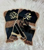 Resin Art Black and Gold Quran Stand with Matching Bookmark and Turkish Tasbeeh. |Ramdhan Mubaraq| - Image 3