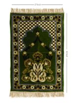 Janamaz Prayer Mat – Turkey Soft Velvet Namaz Mat | Premium Aasan for Daily Salah, Janimaz Namaz, Comfortable & Durable Prayer Mat | 44x27 Inch, (14) - Image 3