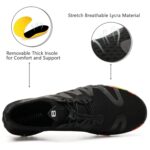 WateLves Water Shoes Mens Womens Barefoot Beach Swim Shoes Quick-Dry Aqua Socks Pool Shoes for Surf Yoga Water Aerobics, All Black, 11.5 Women/10.5 Men - Image 3