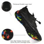 WateLves Water Shoes Mens Womens Barefoot Beach Swim Shoes Quick-Dry Aqua Socks Pool Shoes for Surf Yoga Water Aerobics, All Black, 11.5 Women/10.5 Men - Image 5