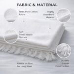 Ihram Ahram Ehram for Men | Hajj Umrah | White Cotton 2-Piece Cool Towel Ihram | Sharia Compliant | Al-Harmain - Image 3