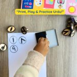 Urdu Numbers Islamic Wooden Stamp Set | Counting Practice Learning Toy for Kids 3+ - Image 3