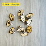 Urdu Numbers Islamic Wooden Stamp Set | Counting Practice Learning Toy for Kids 3+ - Image 6
