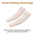 FOVERA UV Sun Protection Arm Sleeves for Men & Women – UPF 50+ Cooling Hand Cover for Biking, Cricket, Driving & Cycling – Seamless Compression Tattoo Cover & Tan Protection Guard - Image 4