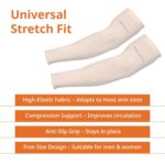FOVERA UV Sun Protection Arm Sleeves for Men & Women – UPF 50+ Cooling Hand Cover for Biking, Cricket, Driving & Cycling – Seamless Compression Tattoo Cover & Tan Protection Guard - Image 8