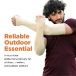 FOVERA UV Sun Protection Arm Sleeves for Men & Women – UPF 50+ Cooling Hand Cover for Biking, Cricket, Driving & Cycling – Seamless Compression Tattoo Cover & Tan Protection Guard - Image 10