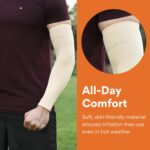 FOVERA UV Sun Protection Arm Sleeves for Men & Women – UPF 50+ Cooling Hand Cover for Biking, Cricket, Driving & Cycling – Seamless Compression Tattoo Cover & Tan Protection Guard - Image 12