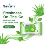 Refreshing Wet Wipes Enriched with Natural Lemon Essence & Mint, Pack of 2 (40 Wipes) Cleansing & Daily Hygiene | Soft Refreshing Face Wipes with Aloe Vera & Mint | Skin-Friendly Instant Wipes for Travel & Gym | - Image 5