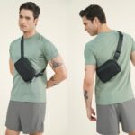 Waist Bag for Men and Women | Cross Body Sling Bag Fanny Pack for Hiking, Running, Bike, Travel | Water-Repellent Nylon Two Way Zipper Waist Pack with Adjustable Strap - Image 3