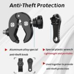 Yellowfin Anti-Theft Motorcycle Cup Holder – Extra Large Adjustable Bike Water Bottle Holder (1.95–3.6"), Heavy-Duty for Motorcycle, Scooter, Bicycle, Stroller & Wheelchair (SHJ-3) - Image 4