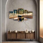 JB Creations Islamic Kaaba Wall Decor | Makka Madina Digital Reprint 18 inch x 30 inch Painting (Pack of 5) - Image 4