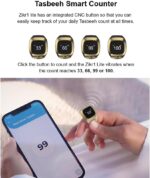 Smart Tasbih Zikr Ring Counter Electronic Digital Counter Tasbeeh Smart Ring (Green, 20mm) - Image 3