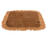 Kuber Industries Velvet Circle Print Pooja Aasan/Prayer Aasan/Meditation Mat for Home Pack of 2 (Brown) 54KM4133 - Image 3