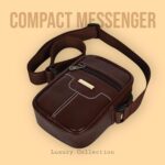 Pramadda Pure Luxury Trendy Milan SMALL Leather Sling Bag for Men Women | Classic Chest Slinger | Mobile Pocket Sling Bags for passport documents essential items| corporate gifts items. - Image 7