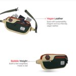 Harissons Orbito Water Resistant Waist Bag for Men & Women | Fanny Waist Pouch Pack | Ideal for Hiking, Travel, Camping & Outdoor Sports Activities (Cream & Green) - Image 5