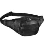 Horizon CG Men's and Women's Ahram/EHRAM/Ihram Money Belt/Free Size/Leather Waist Bag Elegant Style Travel Pouch Passport Holder Adjustable Strap/Black - Image 6