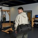 Arctic Hunter Sport Travel Duffle Bag for Men Women 28L Polyester Gym Bag with Shoe Compartment Water-resistant Multi-pockets Handbag Detachable Shoulder Strap Sleek Training Swimming Duffel Bag,Black - Image 3