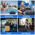 Arctic Hunter Sport Travel Duffle Bag for Men Women 28L Polyester Gym Bag with Shoe Compartment Water-resistant Multi-pockets Handbag Detachable Shoulder Strap Sleek Training Swimming Duffel Bag,Black - Image 7