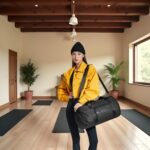 Arctic Hunter Sport Travel Duffle Bag for Men Women 28L Polyester Gym Bag with Shoe Compartment Water-resistant Multi-pockets Handbag Detachable Shoulder Strap Sleek Training Swimming Duffel Bag,Black - Image 8