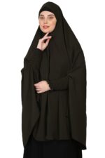 ICW Women Stretchable Jersey Smoking Sleeve Jilbab Cum Prayer khimar Hijab (Free Size) - Image 3
